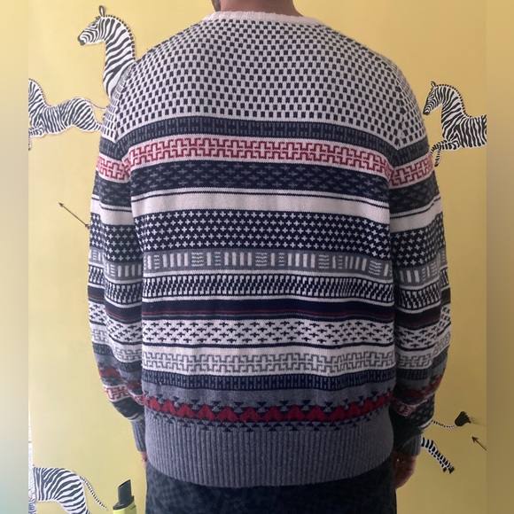 Jack Spade, Wool sweater with pattern, XXL - Picture 6 of 11
